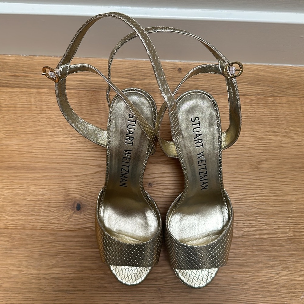 Stuart Weitzman Ryder II Platform Heels 8.5 - Picture 4 of 6